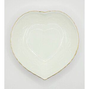 Heart Shaped Fine Porcelain Trinket Dish Bowl Vanity Gift Quality New